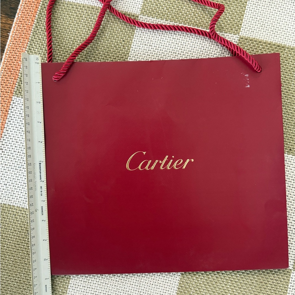 Cartier Burgundy Gift Bag